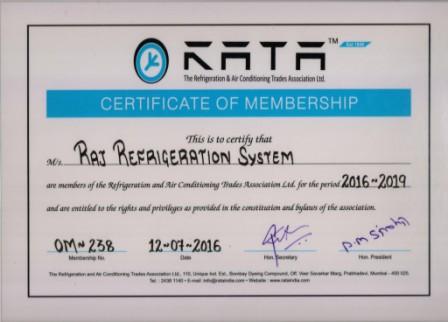 RATA Certificate